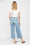 Cropped Wide Leg Denim