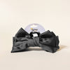 Satin Bow Claw Clip- Black