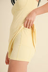 Yellow Activewear Dress