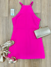 Pink Halter Style Dress