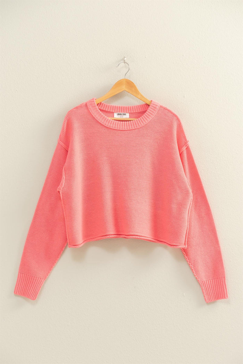 Cropped Pink Sweater