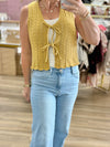 Knit Vest w/Ties