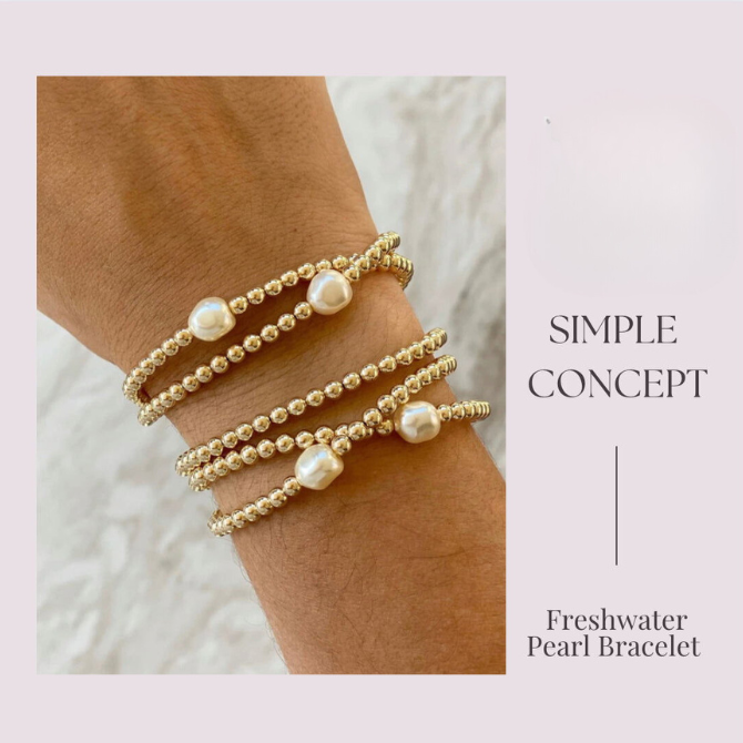 Pearl and Beaded Bracelet