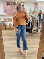 One Shoulder Cape Top