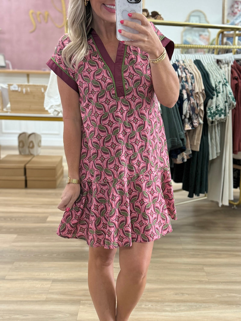 Burgundy/Mauve Dress