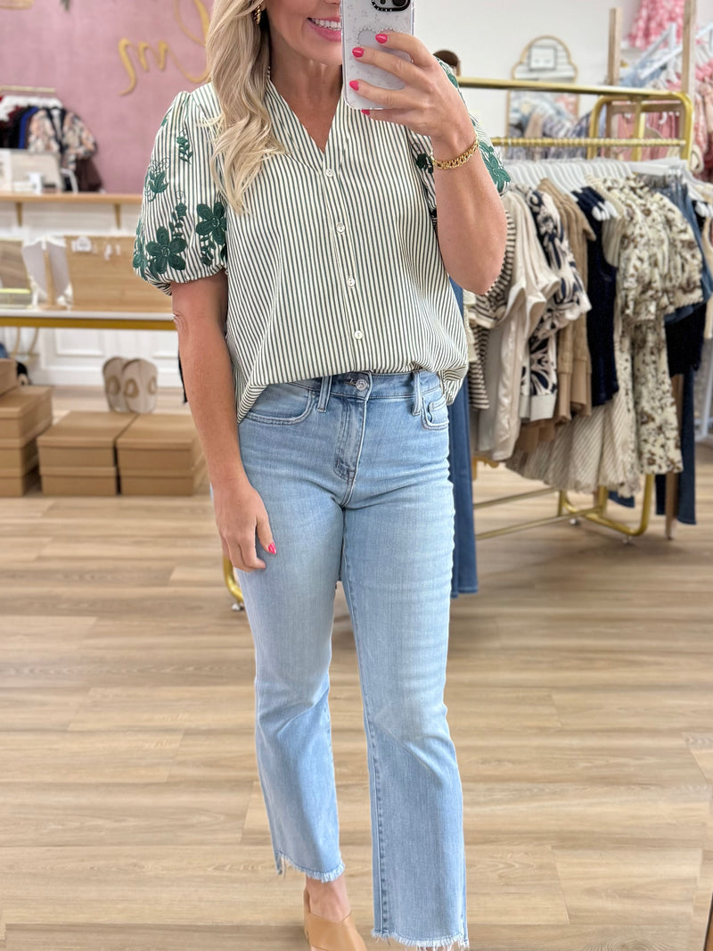 HR Crop Flare-Vervet