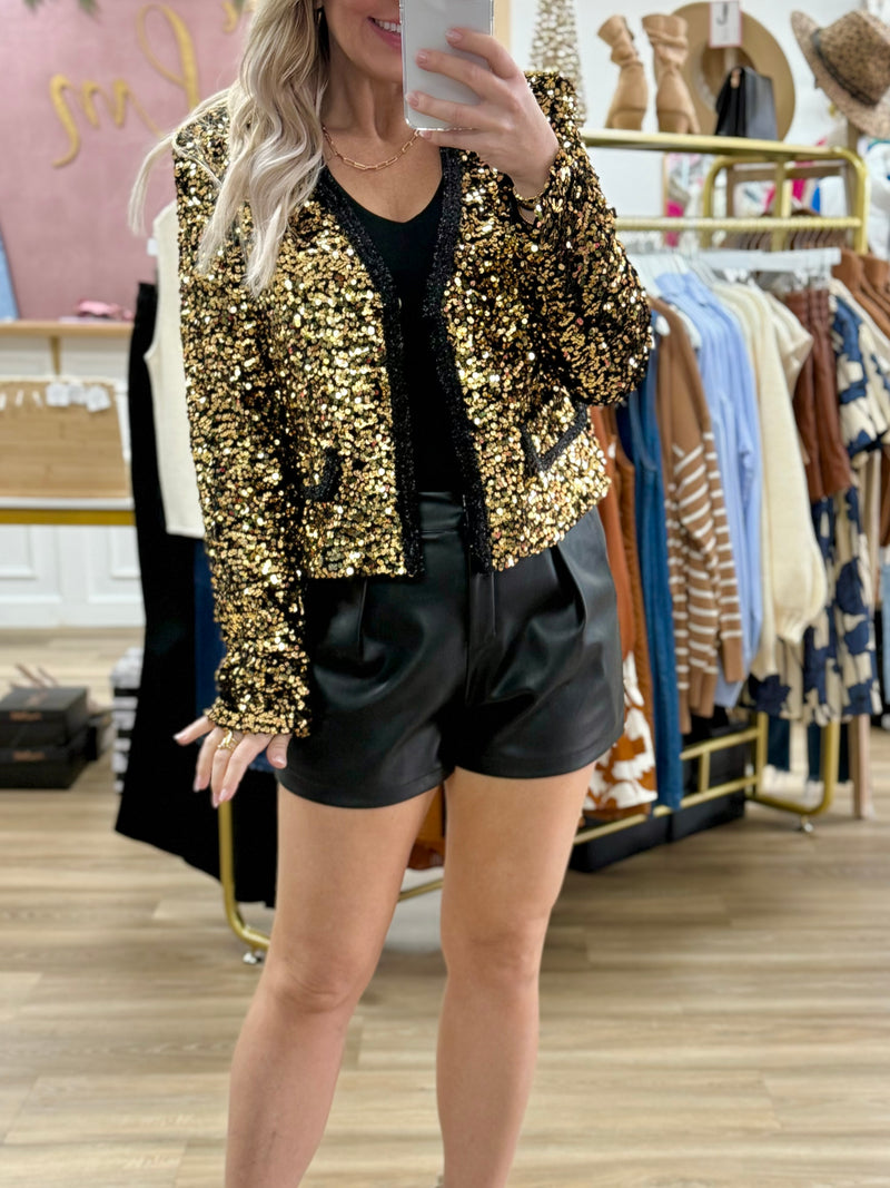 Gold Sequin Jacket