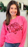 Merry Christmas Metallic Sweatshirt