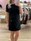Black Dress w/Gold Buttons