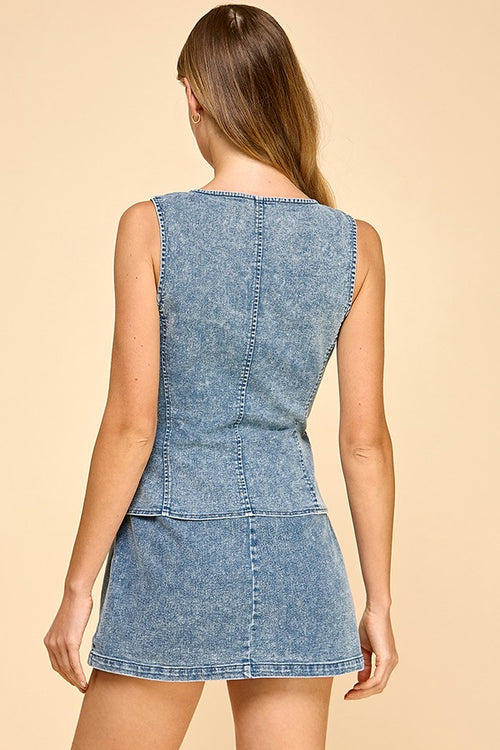 Denim Romper/Dress