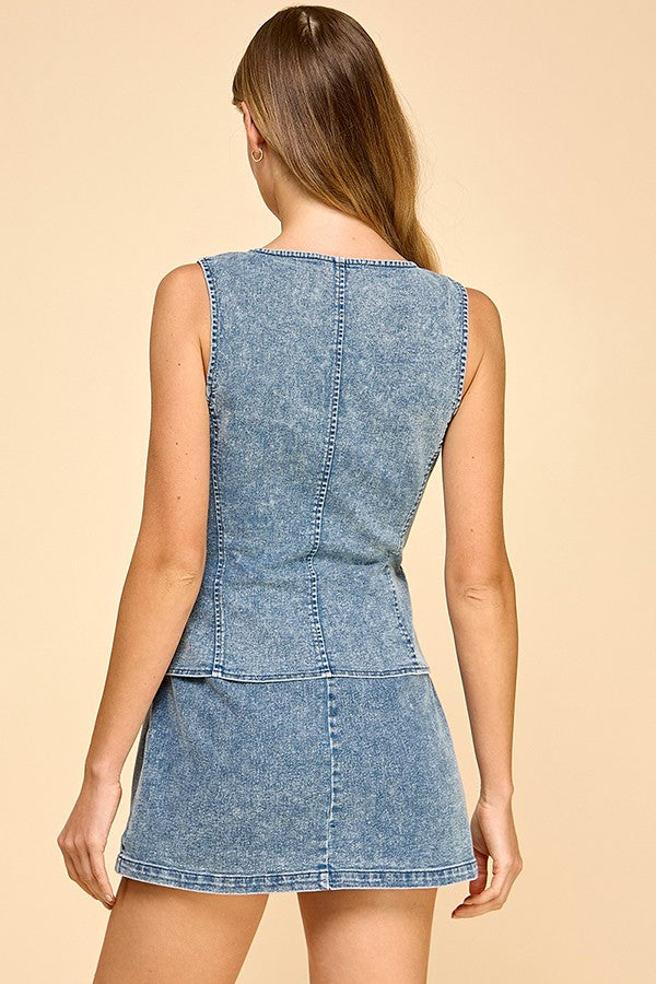 Denim Romper/Dress