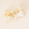 Satin Bow Claw Clip- Cream