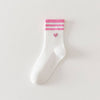 Heart/Stripes Crew Socks
