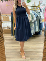 Navy Midi Dress