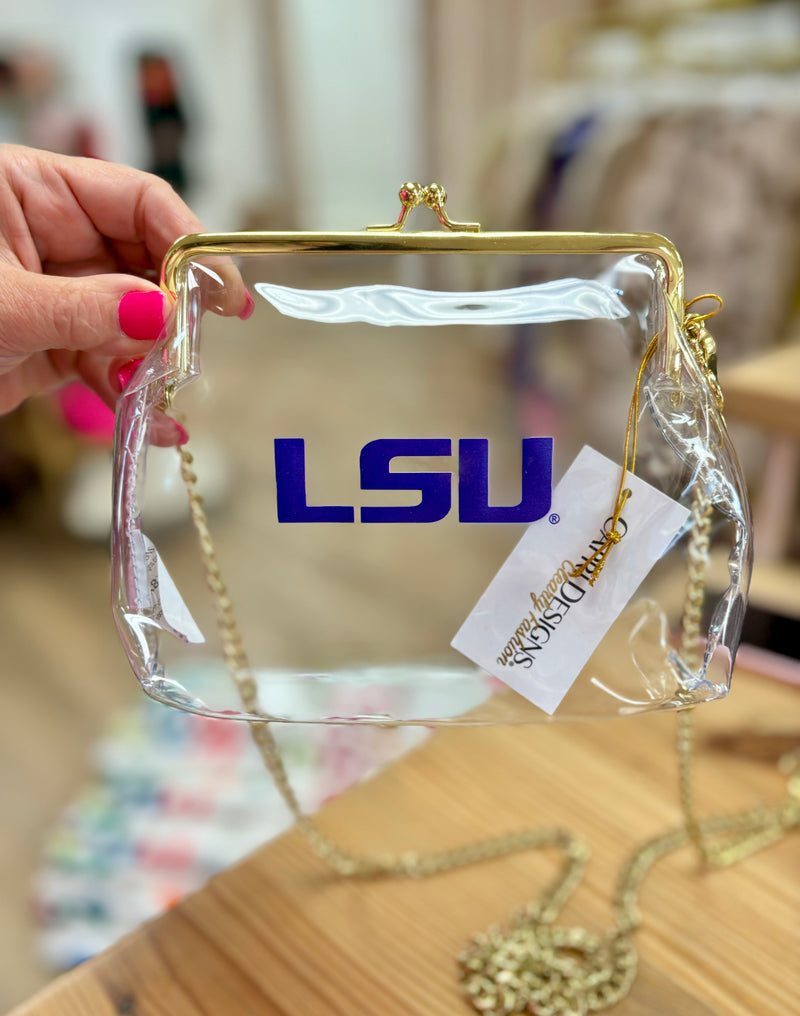 Kiss Lock LSU Clear Crossbody