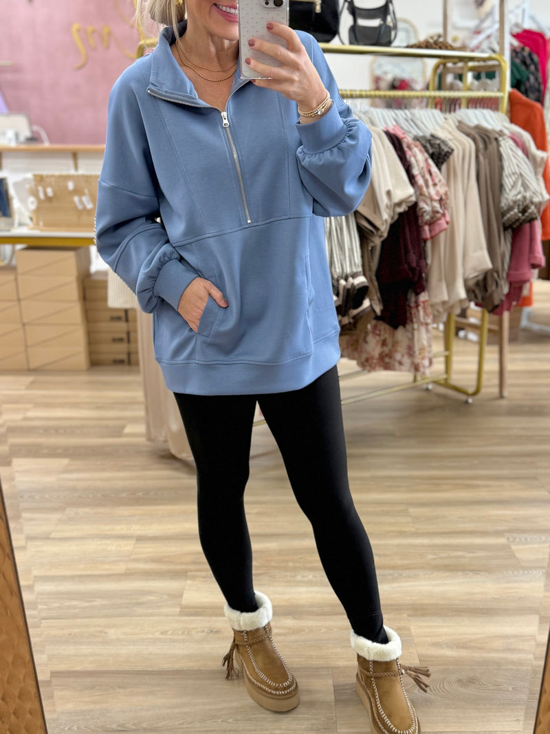 1/4 Zip Pullover Sweatshirt