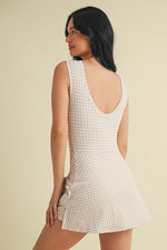 Sleeveless Wrap Tie Front Dress