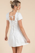 White Denim Dress