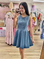 Fit & Flare Denim Dress