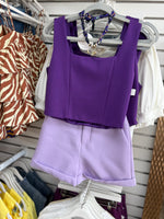 Purple Crop Top