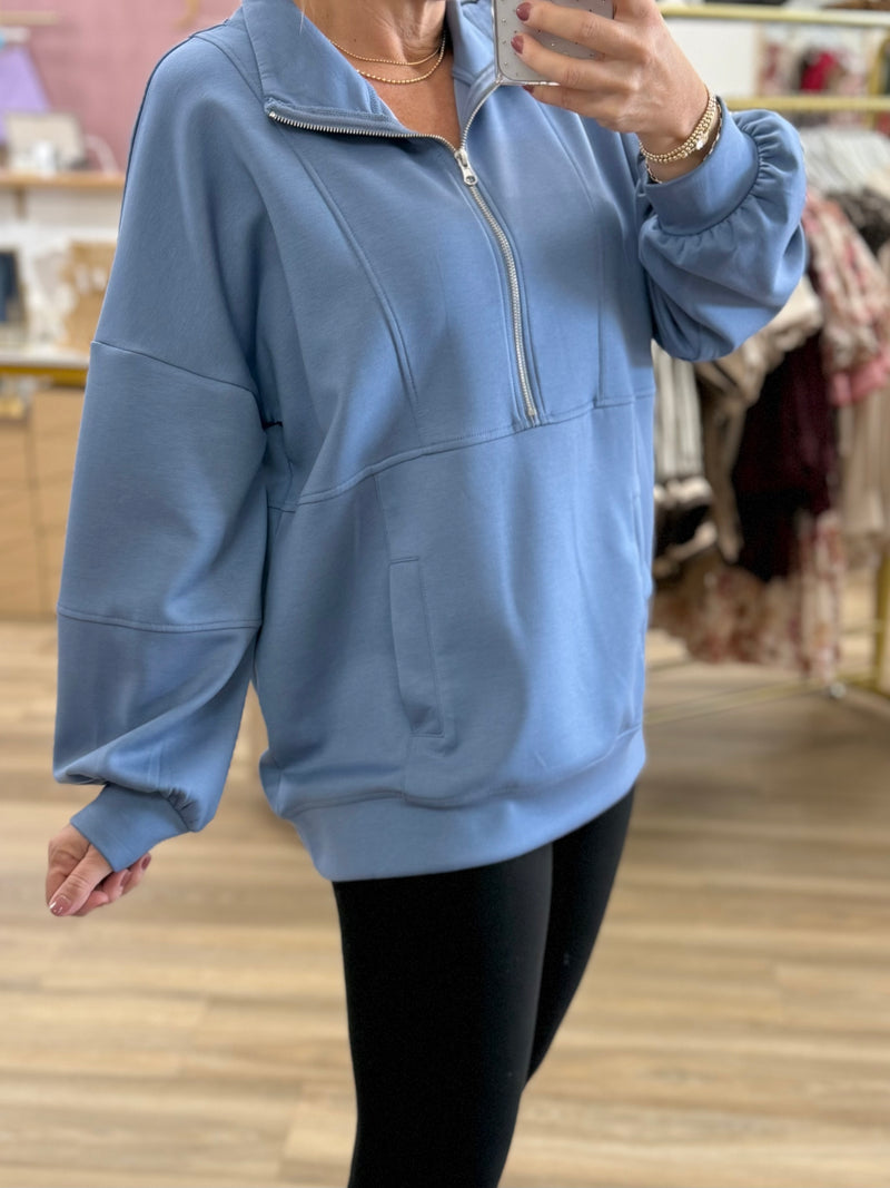 1/4 Zip Pullover Sweatshirt