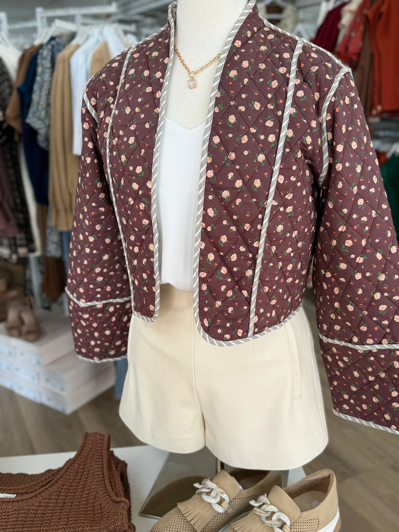 Chocolate Floral Jacket