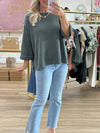 3/4 Sleeve Solid Top