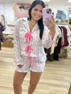Pink/White w/Tree PJ Set