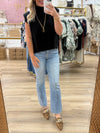 Black Hi-Low Sweater Tank