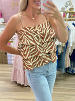 Tiered Printed Top