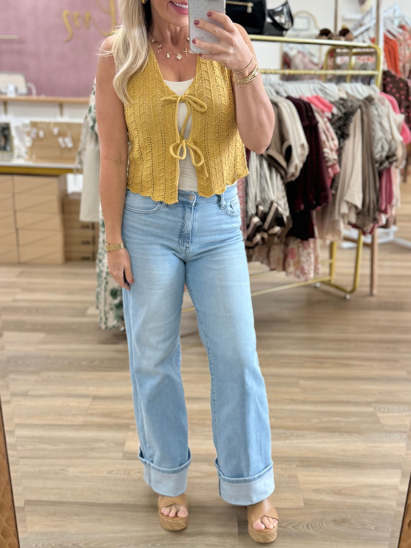 Knit Vest w/Ties