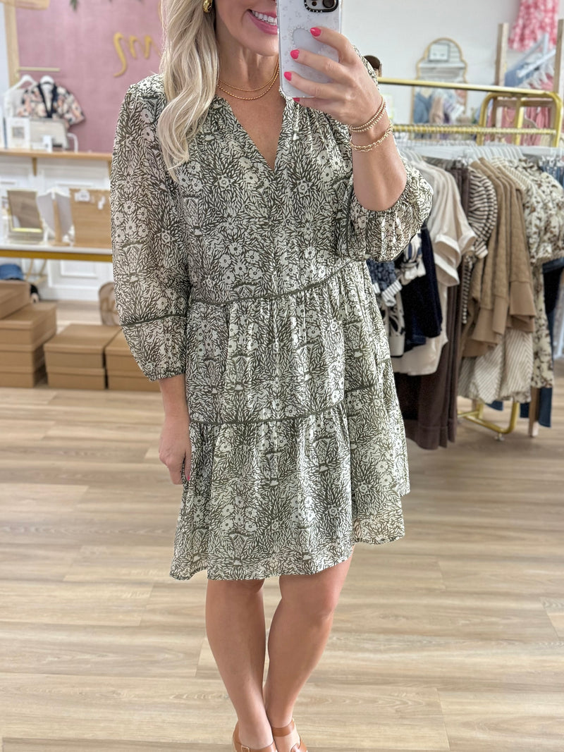 Sheer Sleeve Dress