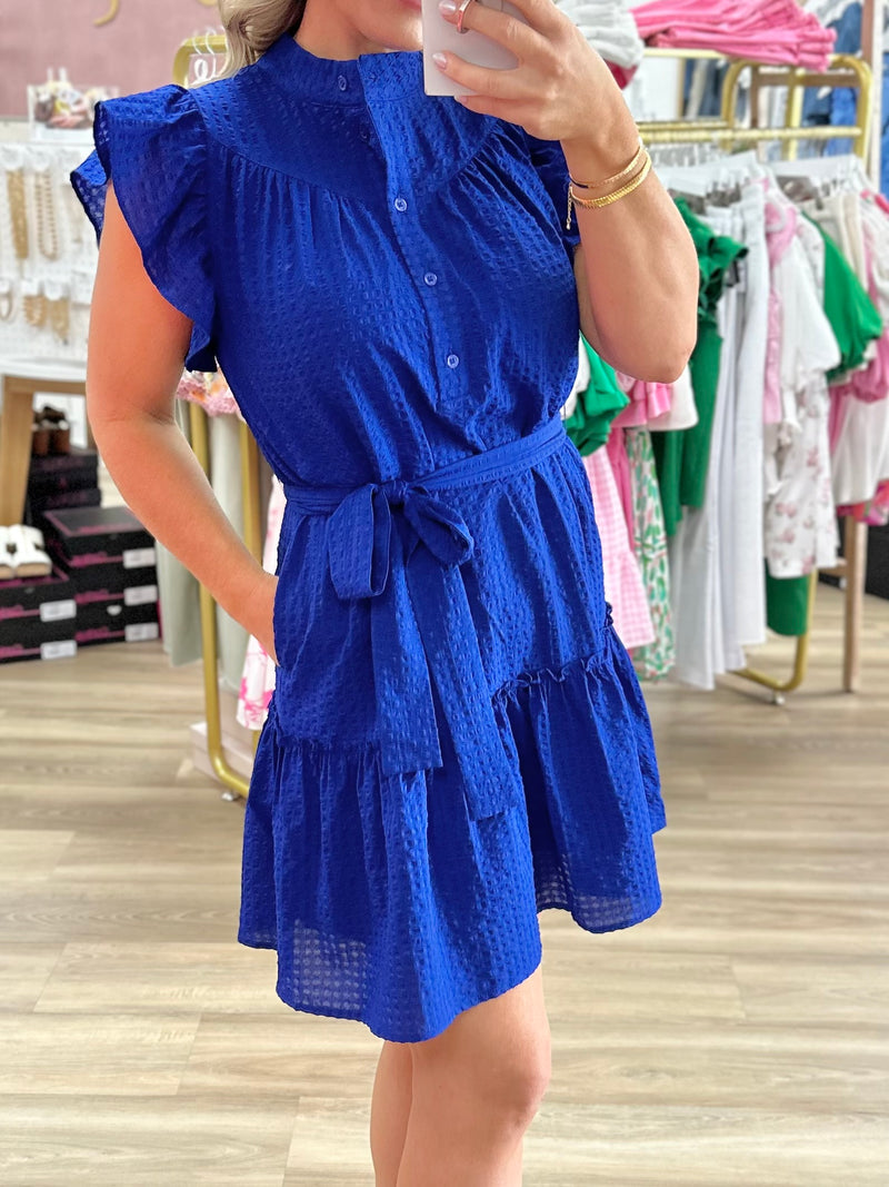 Royal Peplum Dress-JoyJoy