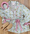 Blue/White w/Trees PJ Set