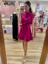 Cowl Neck Sleeveless Dress