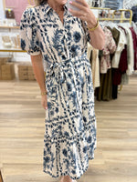 Cream Floral Dress