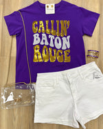 Callin' Baton Rouge Sequin Tee