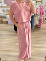 Mauve Linen Set