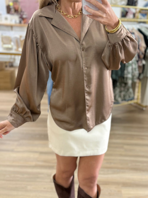 Tie Front Collared Shirt