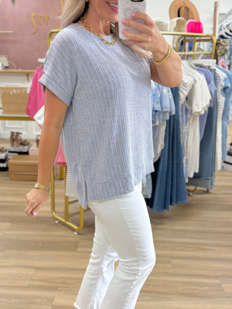 Blue Tunic Top