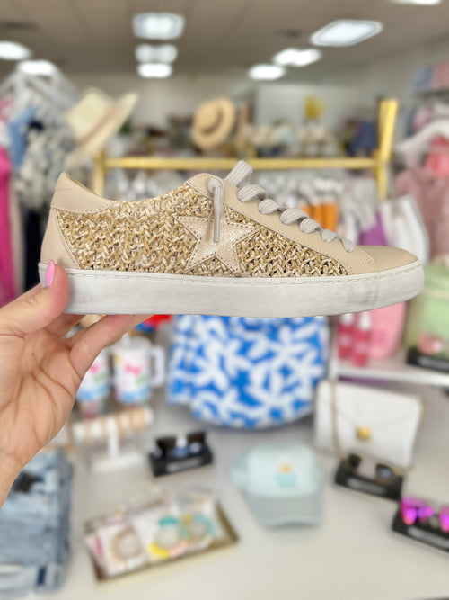 Paula Sneaker-Natural Woven