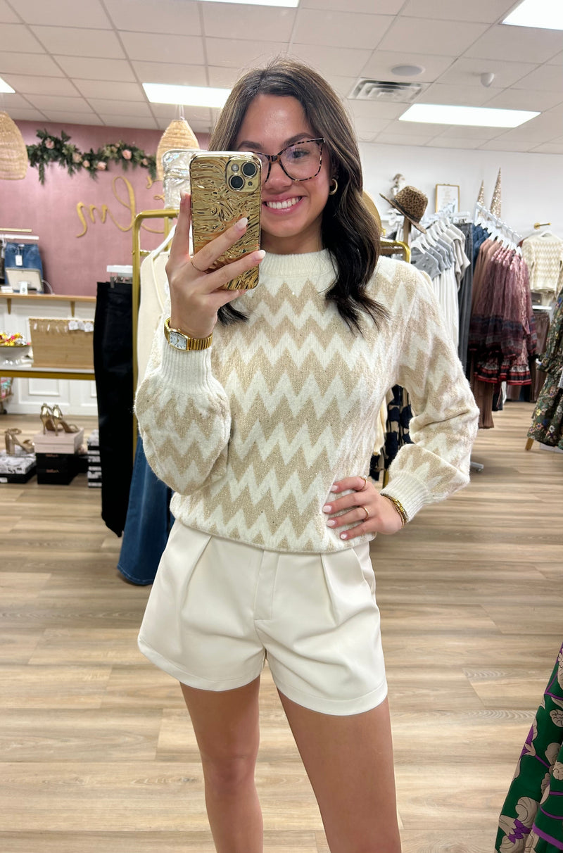 Cream/Gold Sweater