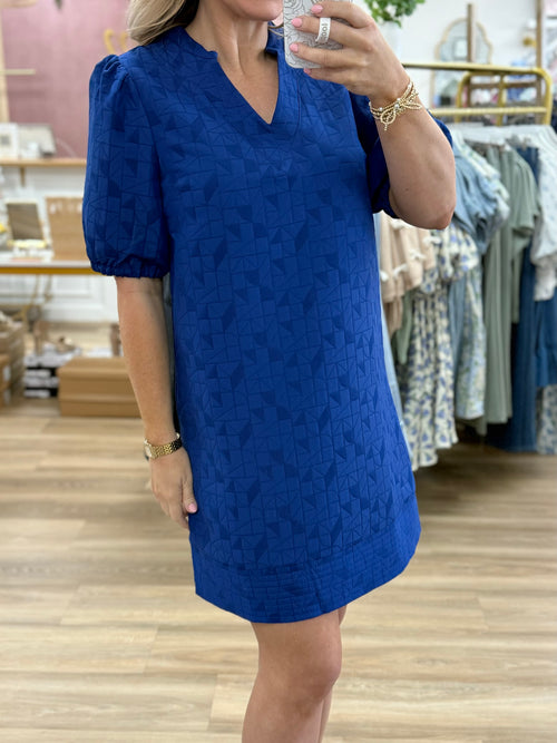 Royal Blue Shift Dress