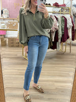 Long Balloon Sleeve Top