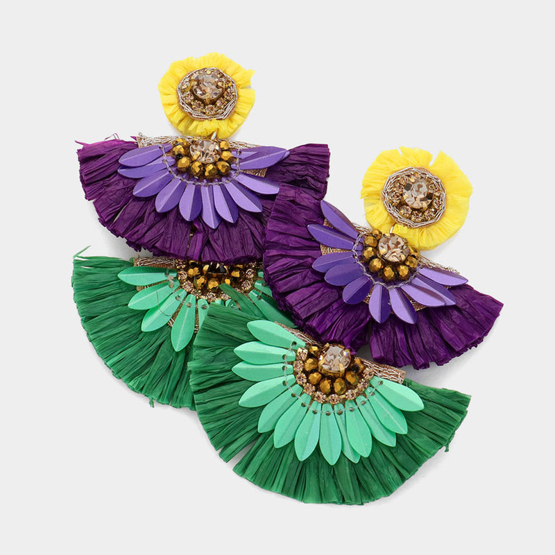 Mardi Gras Earrings