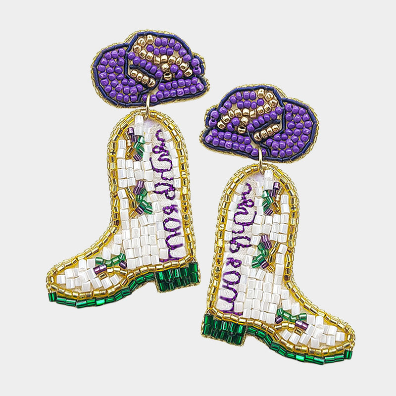 Mardi Gras Earrings