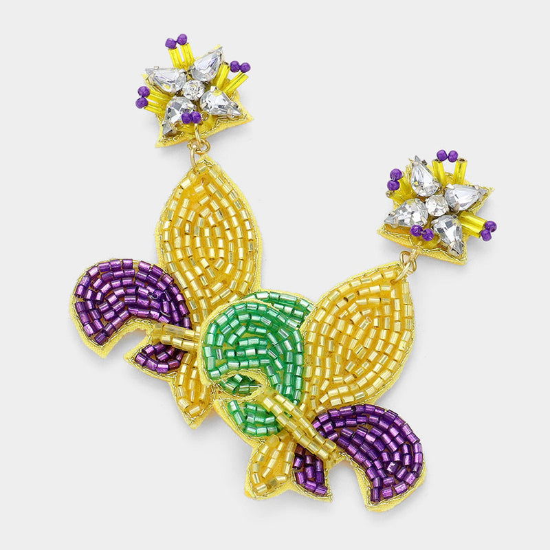 Mardi Gras Earrings