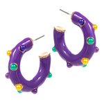 Mardi Gras Earrings