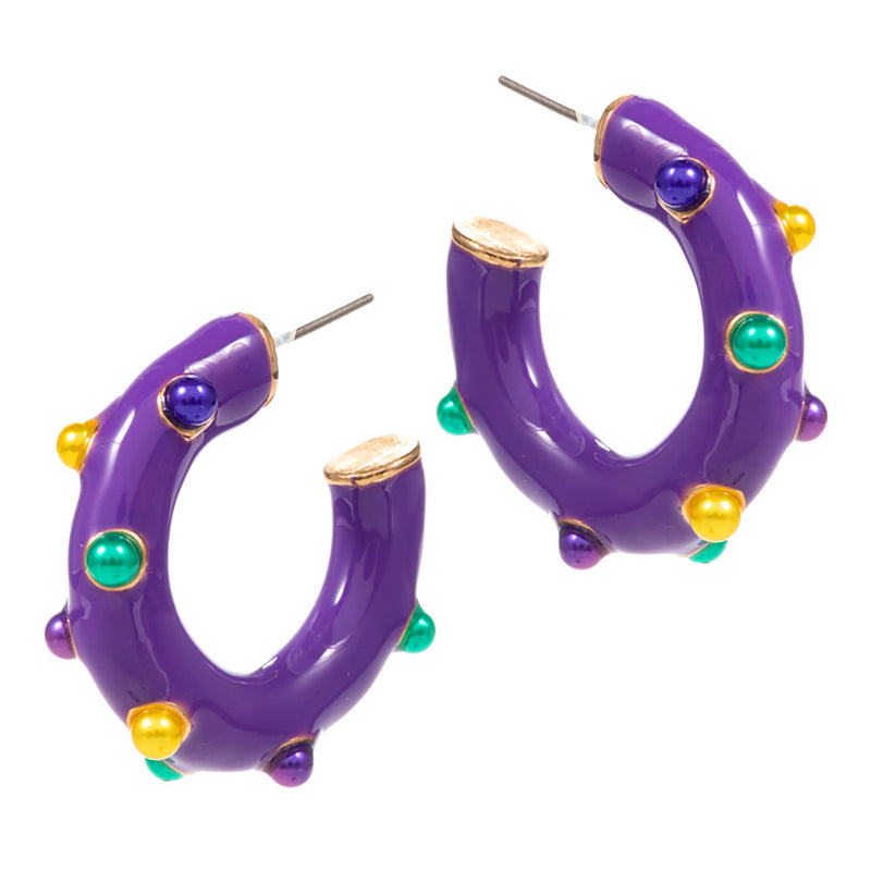 Mardi Gras Earrings