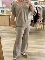 Sleeveless Sweater/Pant Set
